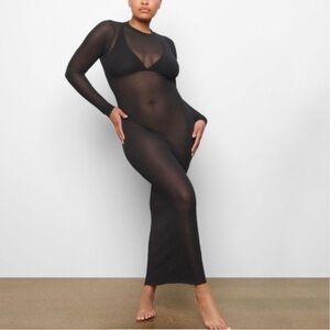 NWOT Skims Sheer Long Sleeve Maxi